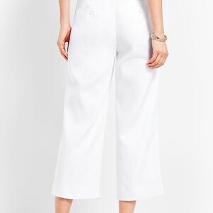 Talbots Crisp White Cropped Pants